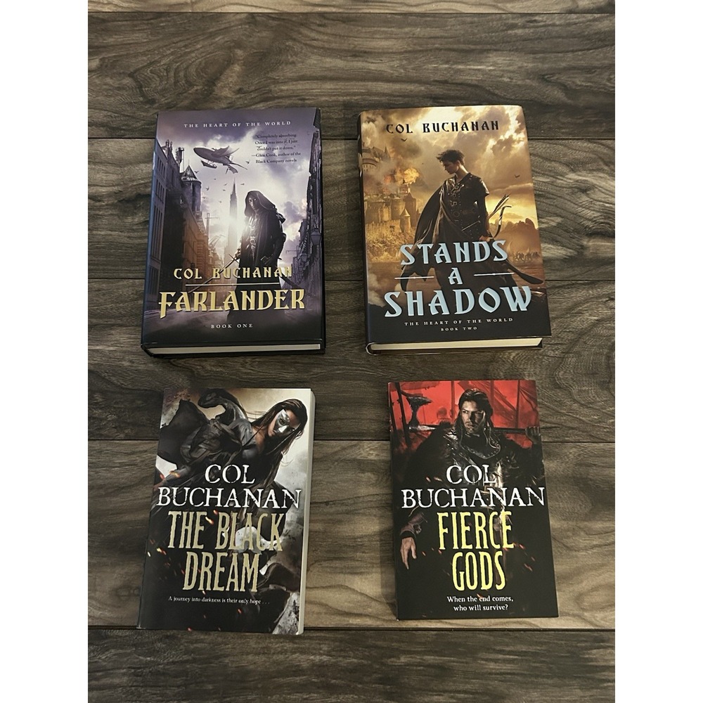 Col Buchanan Fantasy Book Full Set 1-4 Farlander,Stands A Shadow,Blackdream,gods
